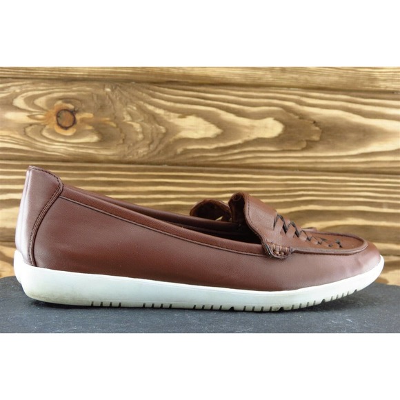 Bandolino Sz 7 M Brown Round Toe Flat Synthetic Logan - Picture 4 of 9
